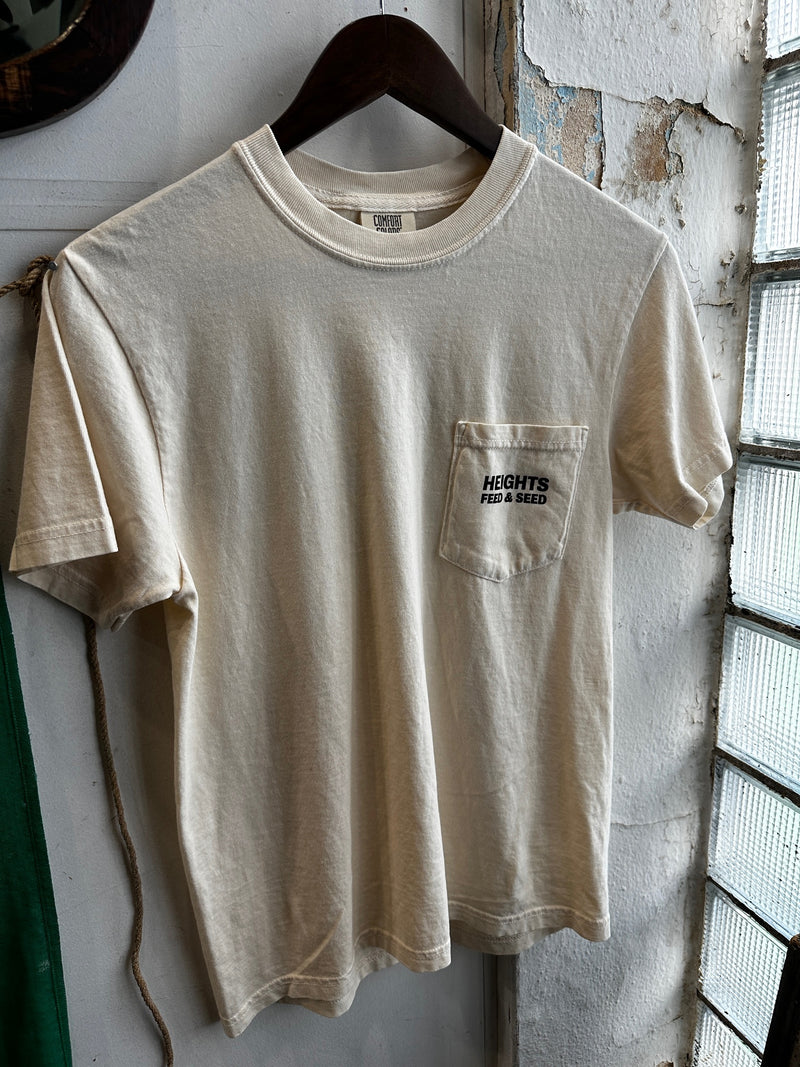 Graphic Pocket Tee | Heights Feed & Seed | Ivory | Manready Mercantile