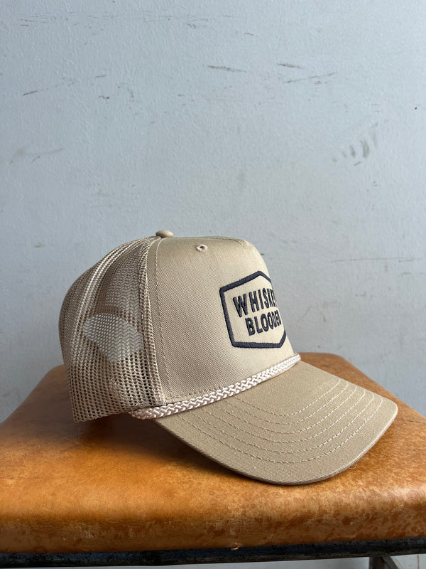 Embroidered Trucker Hat  | Whiskey Blooded Patch | Manready Mercantile