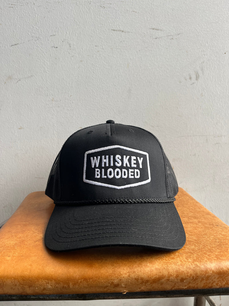 Embroidered Trucker Hat  | Whiskey Blooded Patch | Manready Mercantile