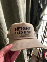 Printed Trucker Hat  | Heights Feed & Seed | Manready Mercantile