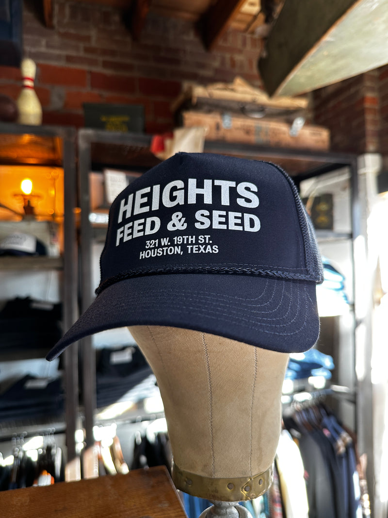 Printed Trucker Hat  | Heights Feed & Seed | Manready Mercantile