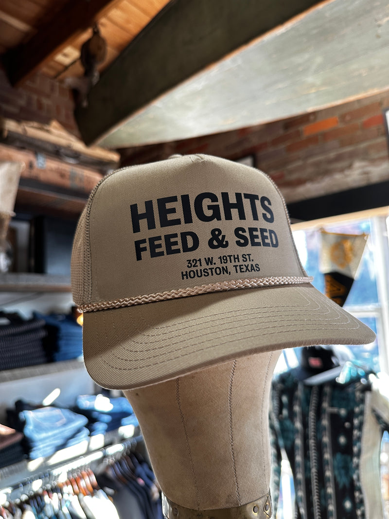 Printed Trucker Hat  | Heights Feed & Seed | Manready Mercantile