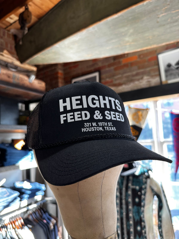 Printed Trucker Hat  | Heights Feed & Seed | Manready Mercantile