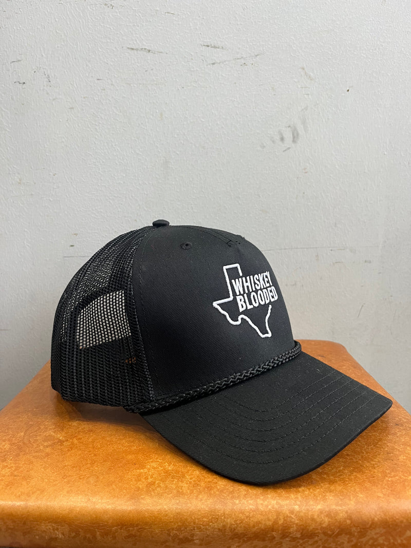 Embroidered Trucker Hat  | Texas Whiskey Blooded | Manready Mercantile