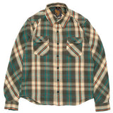 Bryson Shirt | Charcoal, Beige, Turquoise, Rust, Prima Flannel Check | Indigofera