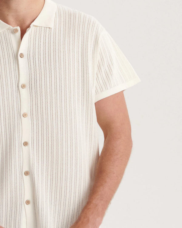 Intro Knit Shirt | White | Critical Slide