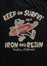 Keep On Surfin' Pocket Tee | Black | Iron & Resin