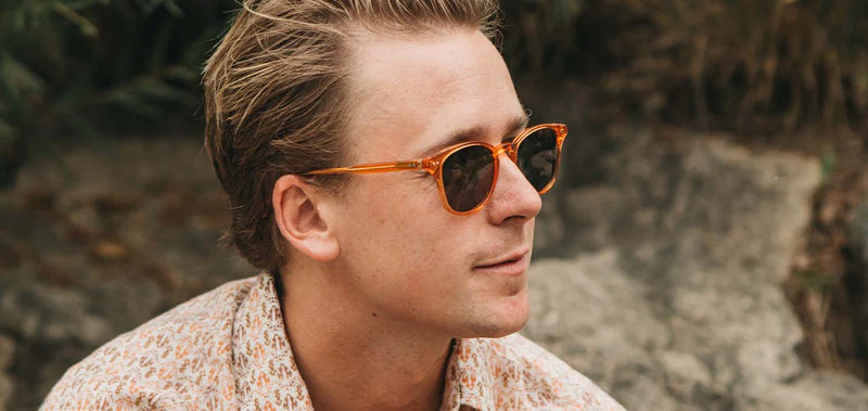 Kennedy Acetate Sunglasses | Tangerine | G15 Polarized | Shwood