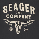 Longhorn Premium Tee | Pigment Black | Seager Co.