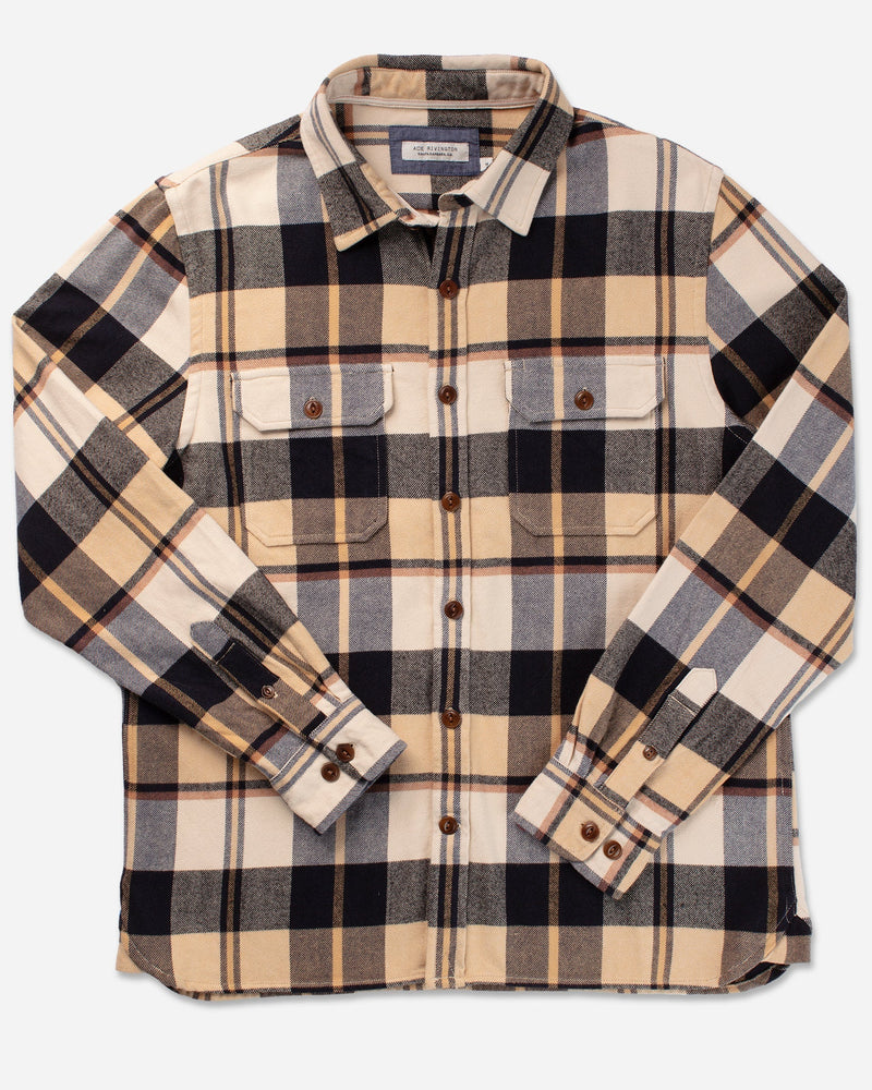 Winter Flannel Shirt | Midnight Dune | Ace Rivington