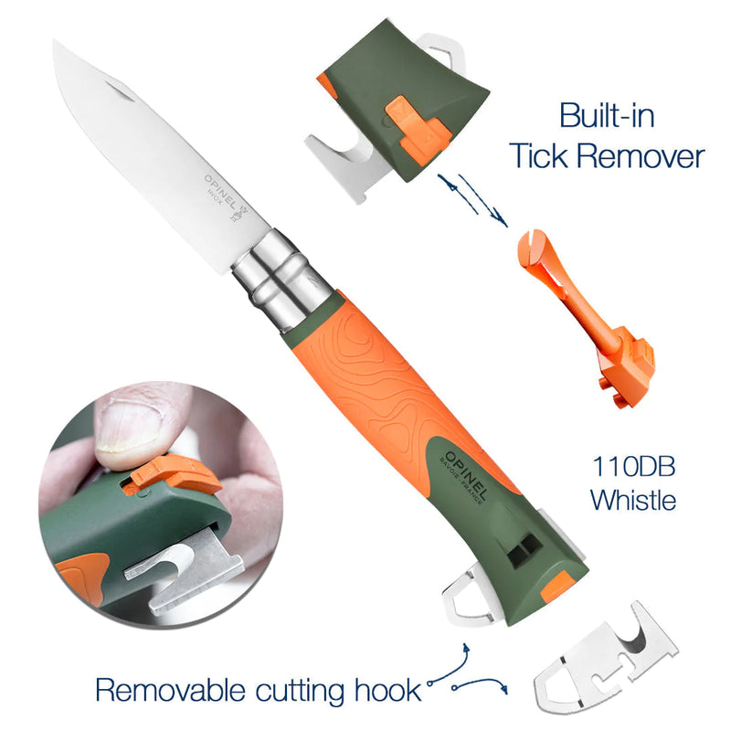 No.12 Explore Folding Knife with Tick Remover Tool | Opinel