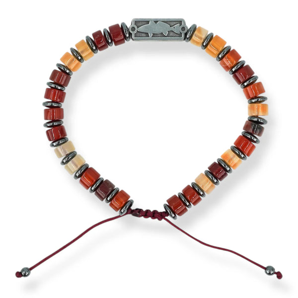 Redfish Beaded Bracelet | Reg Agate | Sight Line Provisions