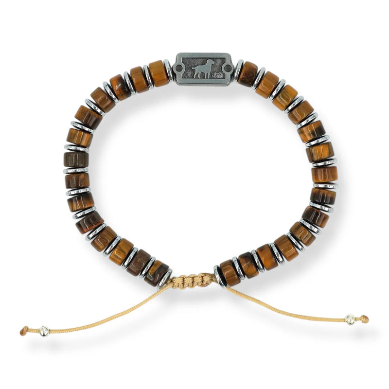 Good Dog Beaded Bracelet | Tiger's Eye | Sight Line Provisions