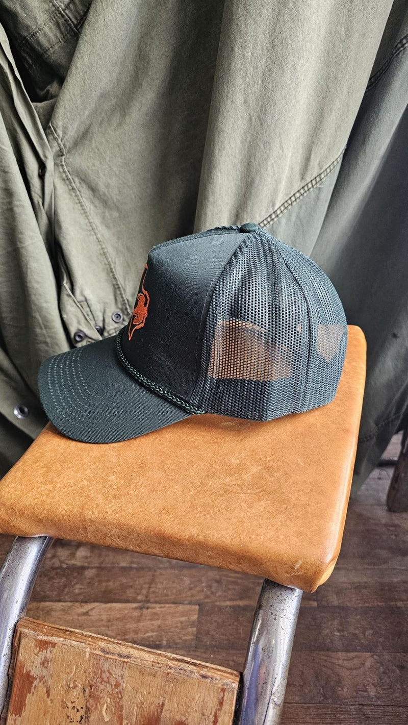 Embroidered Trucker Hat  | Texas Outline Dove | Hunter Green | Manready Mercantile