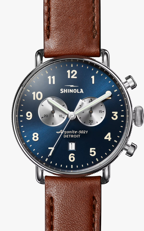 The Canfield Chronograph 43mm | Midnight Blue | Shinola Detroit