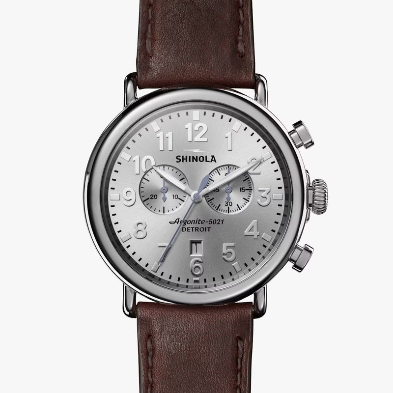 The Runwell Chronograph 47mm | Silver | Shinola Detroit