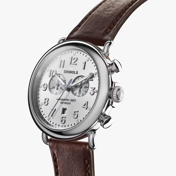 The Runwell Chronograph 47mm | Silver | Shinola Detroit