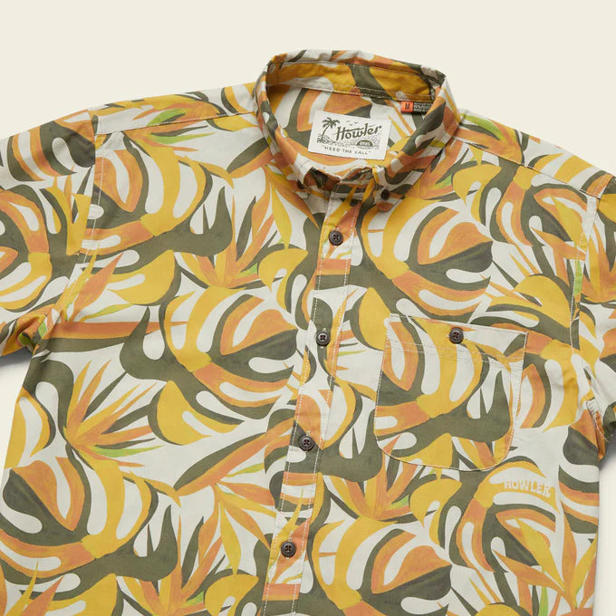 Mansfield Shirt | Monstera Mash : Citron | Howler Bros