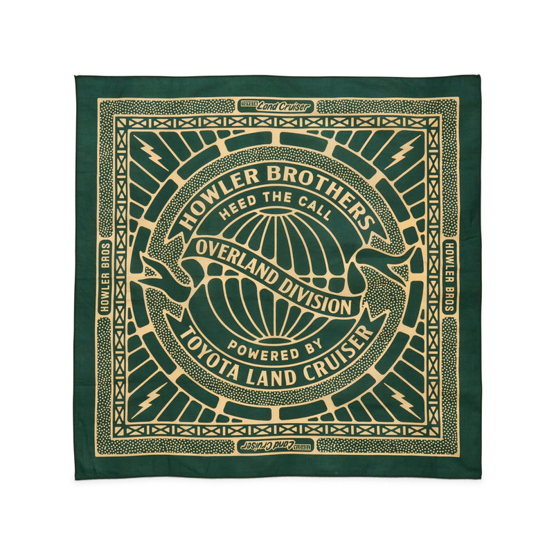 Bandana | HB x Land Cruiser: Rustic Green | Howler Bros