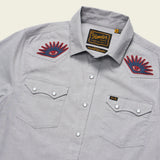 Crosscut Deluxe Shortsleeve Shirt | High Times Light Grey  | Howler Bros