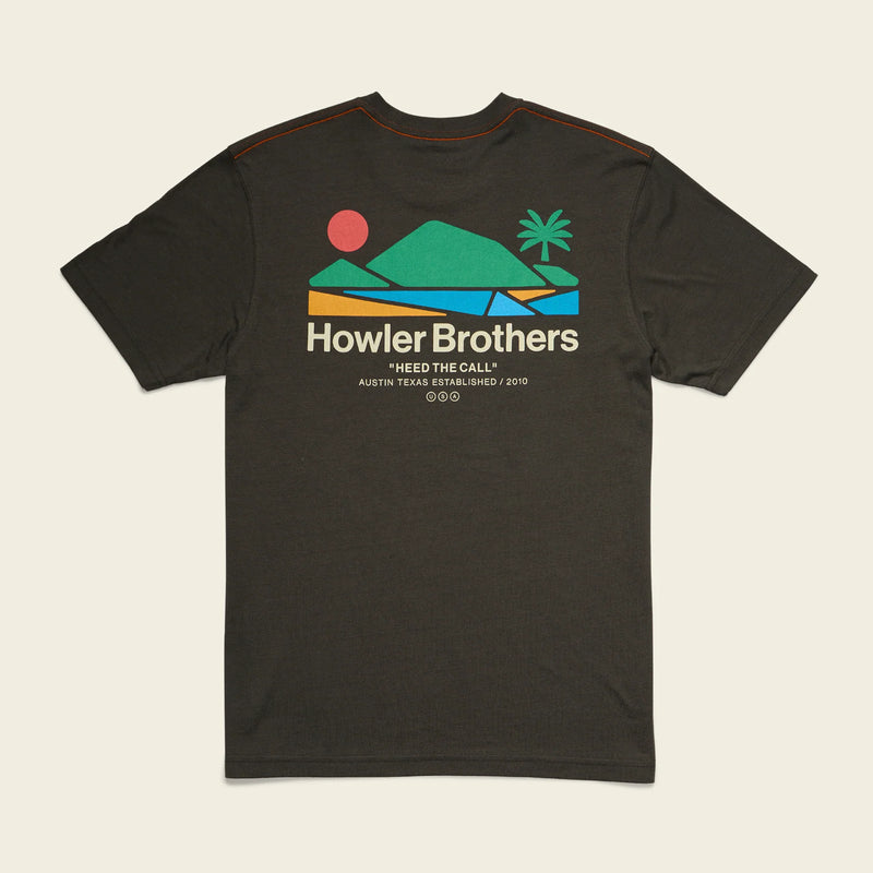 Bahia de Howler Tee | Antique Black | Howler Bros