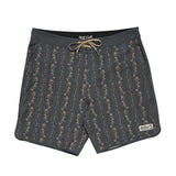Bruja Boardshorts | Hibiscus Ribbons : Antique Black | Howler Bros