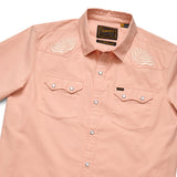 Crosscut Deluxe Shortsleeve Shirt | Seagrass : Coral Oxford  | Howler Bros