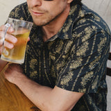 H Bar B Snapshirt | Grampa's Curtains : Antique Black | Howler Bros