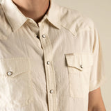 The Wyatt Pearl Snap S/S Solid Shirt | Antique White | Sendero Provisions Co