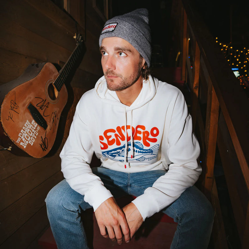 Santa Fe Beanie | Retro Logo/Marl Grey | Sendero Provisions Co.
