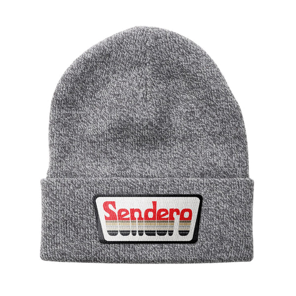 Santa Fe Beanie | Retro Logo/Marl Grey | Sendero Provisions Co.