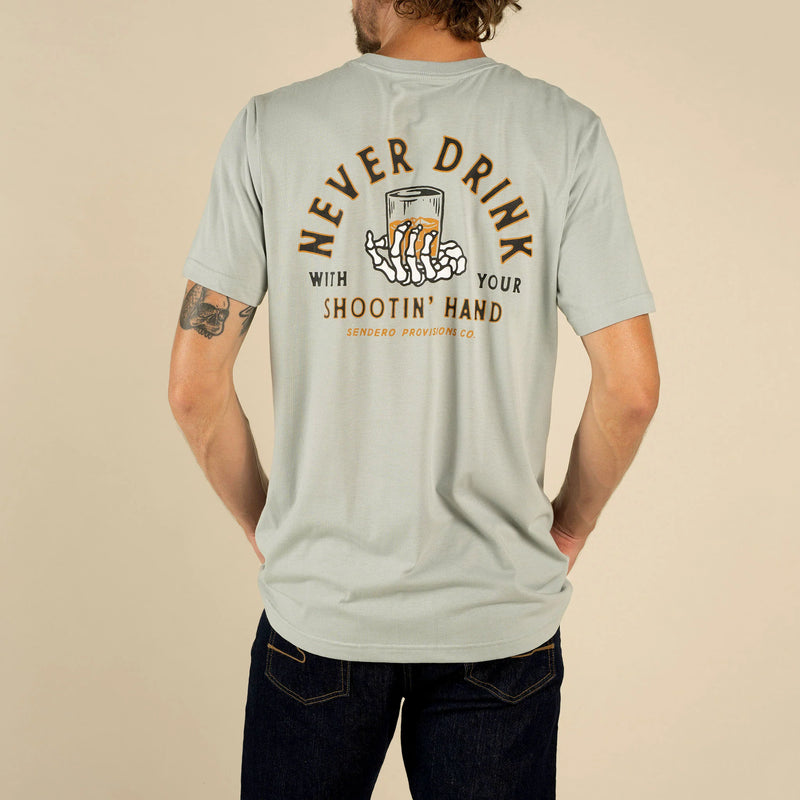 Shootin' Hand Tee | Big Sky Blue | Sendero Provisions Co