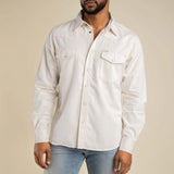 Wyatt Western Pearl Snap Shirt | Ecru | Sendero Provisions Co