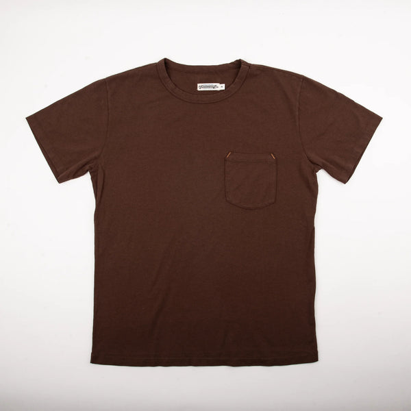 9 oz Pocket Tee | Chocolate | Freenote Cloth