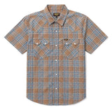 Sawtoof S/S Shirt | Faded Navy Plaid | Seager Co.