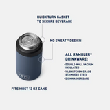 Rambler Colster Can Cooler | Olive/King Crab Orange | YETI