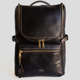 Top Zip Bison Backpack #755 | Black | Coronado Leather