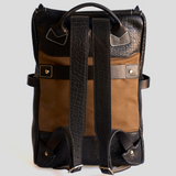 Top Zip Bison Backpack #755 | Black | Coronado Leather