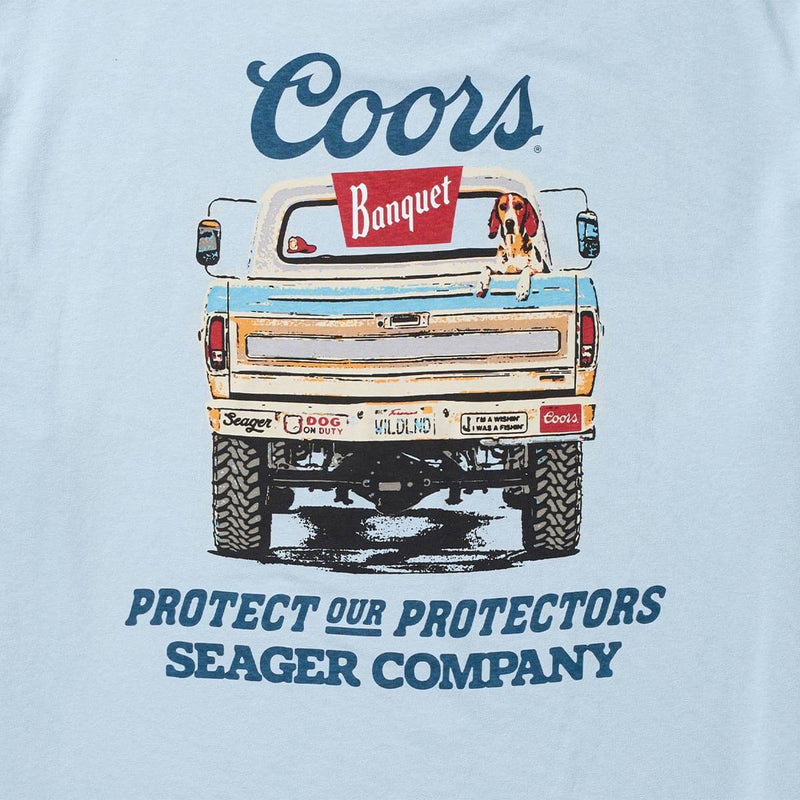 Bumper Tee | Blue | Seager Co. x Coors Banquet