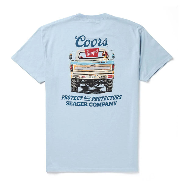 Bumper Tee | Blue | Seager Co. x Coors Banquet