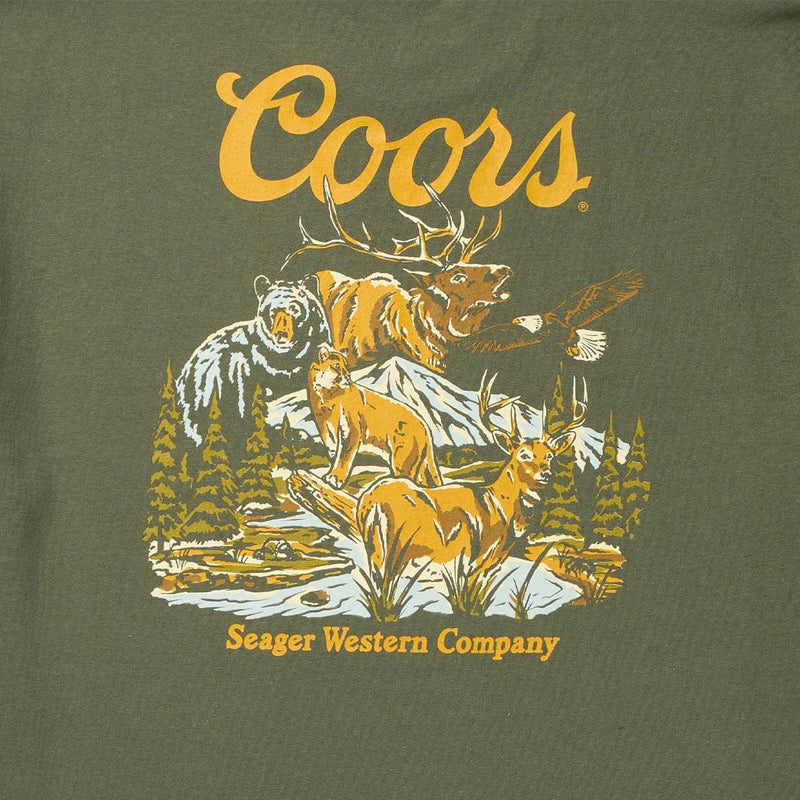 Preserve Tee | Surplus Green | Seager Co. x Coors Banquet