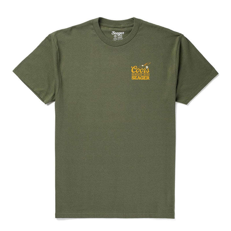 Preserve Tee | Surplus Green | Seager Co. x Coors Banquet