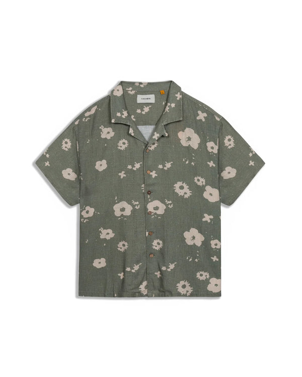 Splatter Resort Shirt | Green | Critical Slide