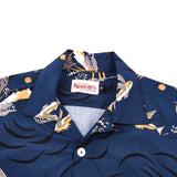 Dean Double Pocket Shirt Flying Fish | Navy | Freenote Cloth