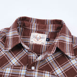 Western Scout Shirt | Brown Plaid | Freenote Cloth