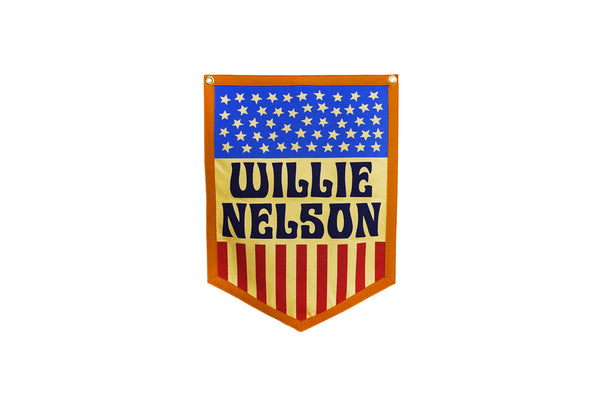 Camp Flag | Stars and Stripes Willie Nelson | Willie Nelson x Oxford Pennant