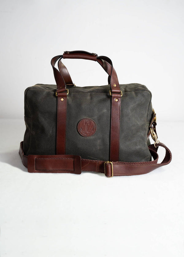 Waxed Canvas Weekender Bag | Iron & Resin