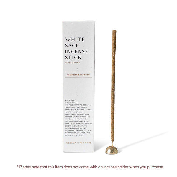 Hand Rolled Incense Sticks | White Sage | Cedar and Myrrh