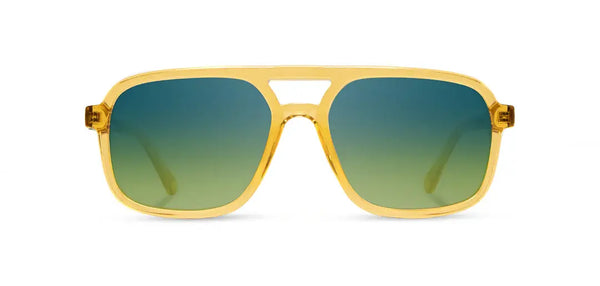 Glacier Sunglasses | Yellowstone Engraved Edition: Sap / Walnut Engraved / HD Plus Polarized Sky | CAMP Eyewear