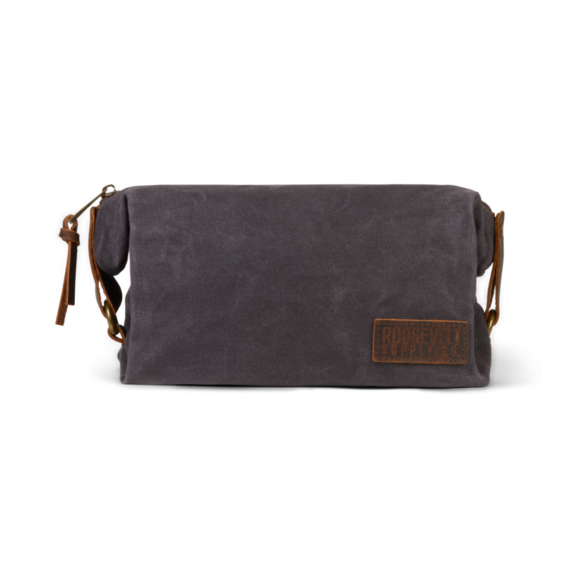 Waxed Canvas Toiletry Bag | Navy | Roosevelt Supply Co.